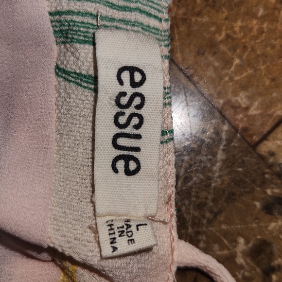 Essue Pink and Green Halter Sundress Resort‎ Wear - Picture 3 of 3